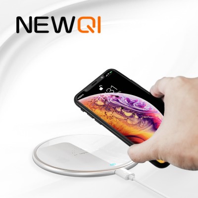 2019 15W wireless charger Ultra thin Qi Metal 5D glasses wireless charger for oppo